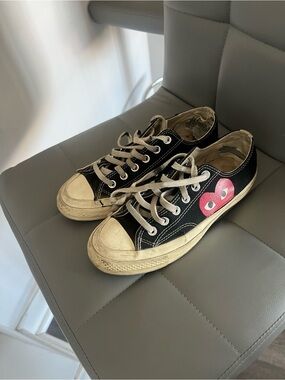 Comme Des Garçons black low top sneakers